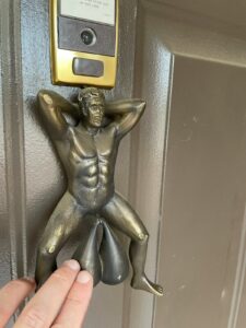 Doorballs BRASS door knockers will make the whole neighborhood laugh and make you look like the funniest homeowner of all time. Our balls are made from solid brass and are heavy.