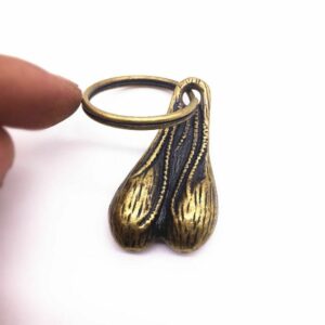 Saggy Balls Keyring Keychain Funny Joke Prank Novelty Gift Testicles Scrotum Bag