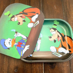 Rolling Tray Ash Tray Magnetic Lid Cartoon