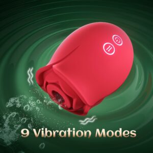 Vibrating Modes for Women Clitoral Nipple, Rose Sucker Sex Stimulator G Spot Vibrators for Woman Couples Adult Sex Toys & Games