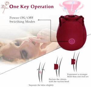 Vibrating Modes for Women Clitoral Nipple, Rose Sucker Sex Stimulator G Spot Vibrators for Woman Couples Adult Sex Toys & Games