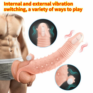 Penis Extension Extender Sleeve Cock Sheath Girth Enhancer Enlarger Condom Male