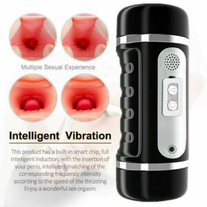 Male Masturbaters Automatic HandsFree Telescopic Cup Sucking Stroker