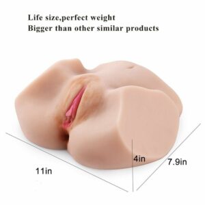 red head Realistic Vagina Anal Pocket Pussy Sex Toys for Men Love Doll