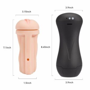 Pocket Pussy Cup Men Male Masturbator Stroker Vagina Sex Toy Vibrator Vibration