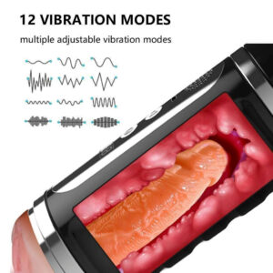 Male Masturbaters Automatic HandsFree Telescopic Cup Sucking Stroker