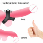 Men Penis Cock Ring Vibrator G-spot Dildo Massager Sex Toys For Women Couples