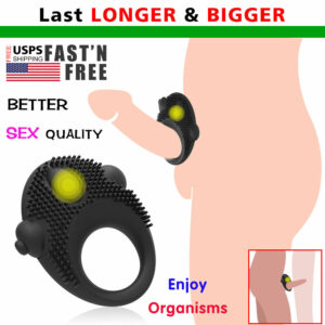 Cock Ring Vibrator G-spot Dildo Massager Sex Toys For Women Couples