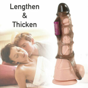 Couple Vibrator G Spot Dildo Massager Cock Penis Sleeve Adult Sex Toys for Men