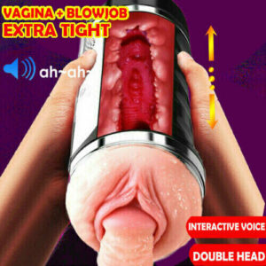 Male Masturbaters Automatic HandsFree Telescopic Cup Sucking Stroker