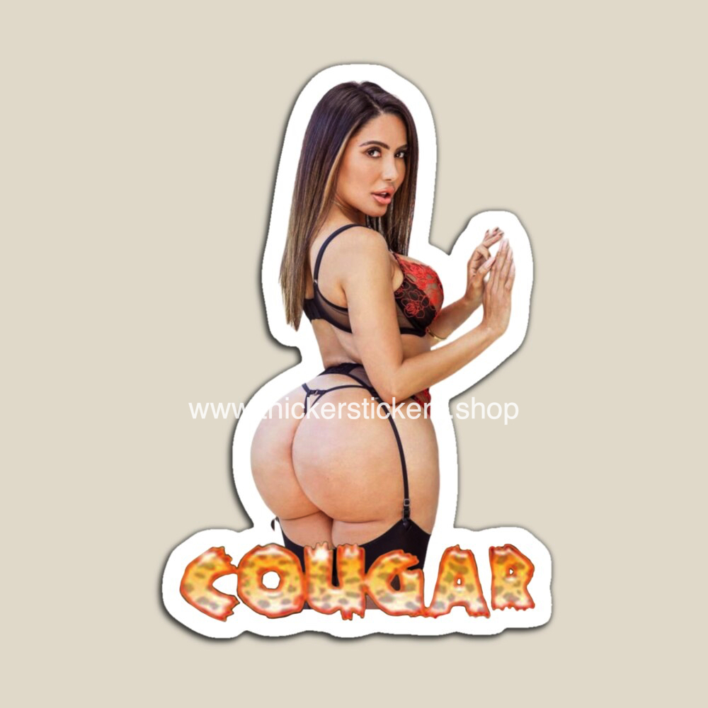 big jugs-MILF-cougars-model-huge-booty-stickers-magnets