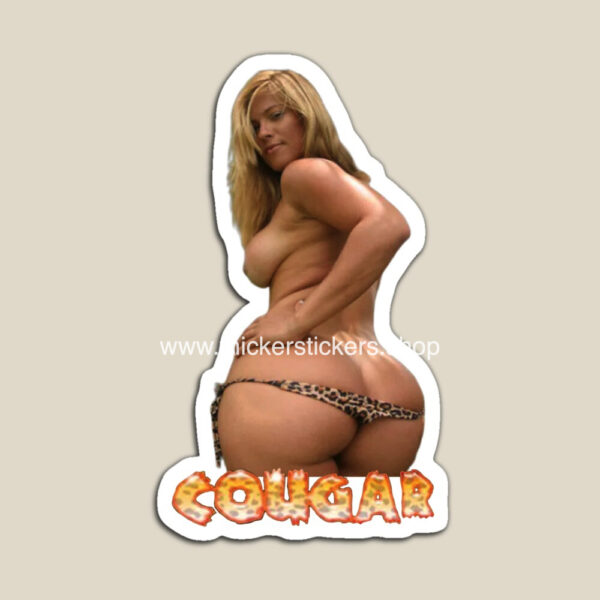 big jugs-MILF-cougars-model-huge-booty-stickers-magnets