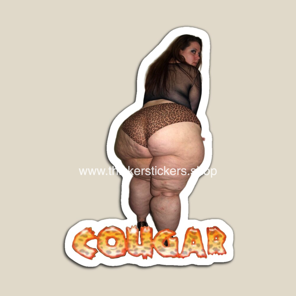 big jugs-MILF-cougars-model-huge-booty-stickers-magnets