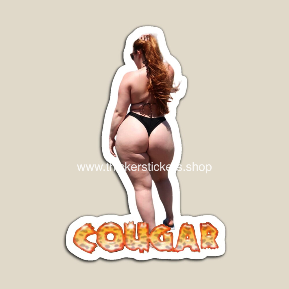 big jugs-MILF-cougars-model-huge-booty-stickers-magnets