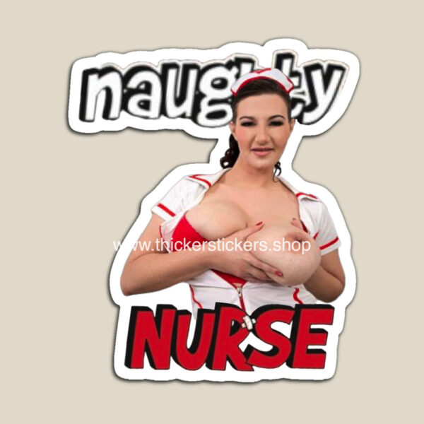 naughty-nurse-MILF-cougars-model-huge-booty-stickers-magnets