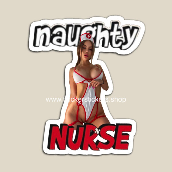 naughty-nurse-MILF-cougars-model-huge-booty-stickers-magnets