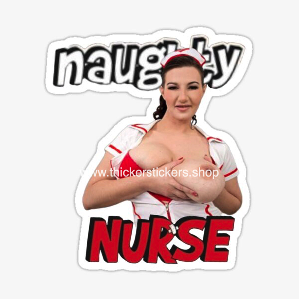 naughty-nurse-MILF-cougars-model-huge-booty-stickers-magnets