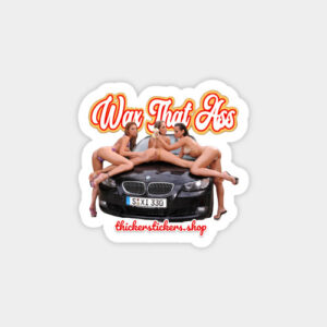 drop it like its hot- NUDE SPORTS CAR STiCKERS AND MAGNETS