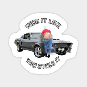 FAST CAR NUDE SPORTS CAR STiCKERS AND MAGNETS