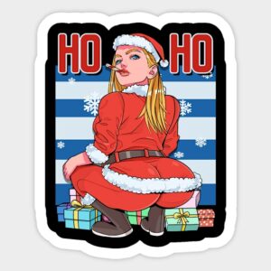 big booty Christmas sticker