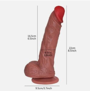 9 INCH Liquid Silicone Realistic Dildo Skin Feeling Huge Penis Suction Big-Dick