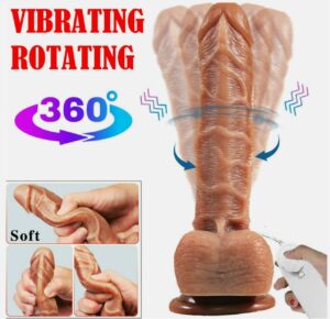 vibrating rotating, realistic dildo