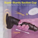 ebony skinned Realistic Huge Dildo Cock Suction-Cup Women Sex Toy Thick-Dong