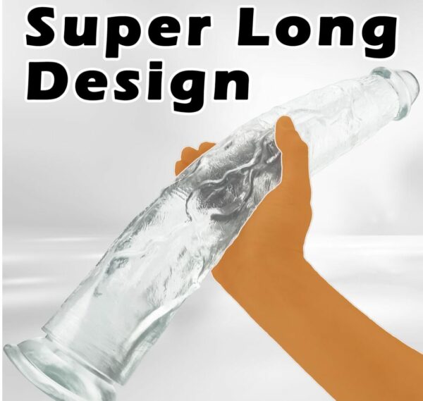 CLEAR EXTRA LARGE GIANT DILDO