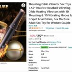 Bat Handle Dildo Thrusting Womens Massager