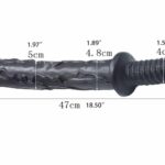 The Manhandler Dildo- 14.5 Inch - 9.5 Inch Usable Length - Dildo with Handle