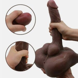 Black Sex Toy Doll Male Body Torso For Women Realistic Dildo 3D G-spot Big Penis