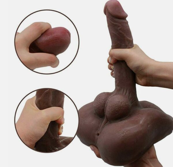 Black Sex Toy Doll Male Body Torso For Women Realistic Dildo 3D G-spot Big Penis