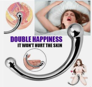 Stainless Steel Stimulation double ended hook Massager