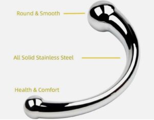 Stainless Steel Stimulation double ended hook Massager