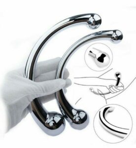 Stainless Steel Stimulation double ended hook Massager