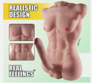 Lifelike Male Sex Toy Torso Big Penis Sex