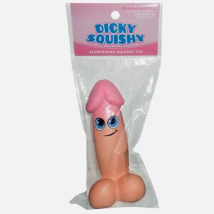 Slow rising 5.5" tall, banana-scented squishy toy for adults. Made of slow rising PU material. Great fun as a party favor, stress relief, or humorous gift. Packaged in a durable and squeezable polybag.