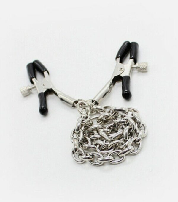 Adjustable Breast Nipple Clamps With Chain