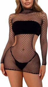 Kaycee Novelties Fishnet Dress Mesh Bodysuit See Through 